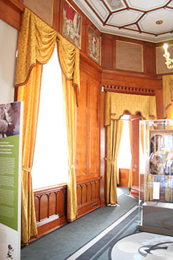 Historische Fensterdekorationen im Jagdschloss Granitz / Rügen